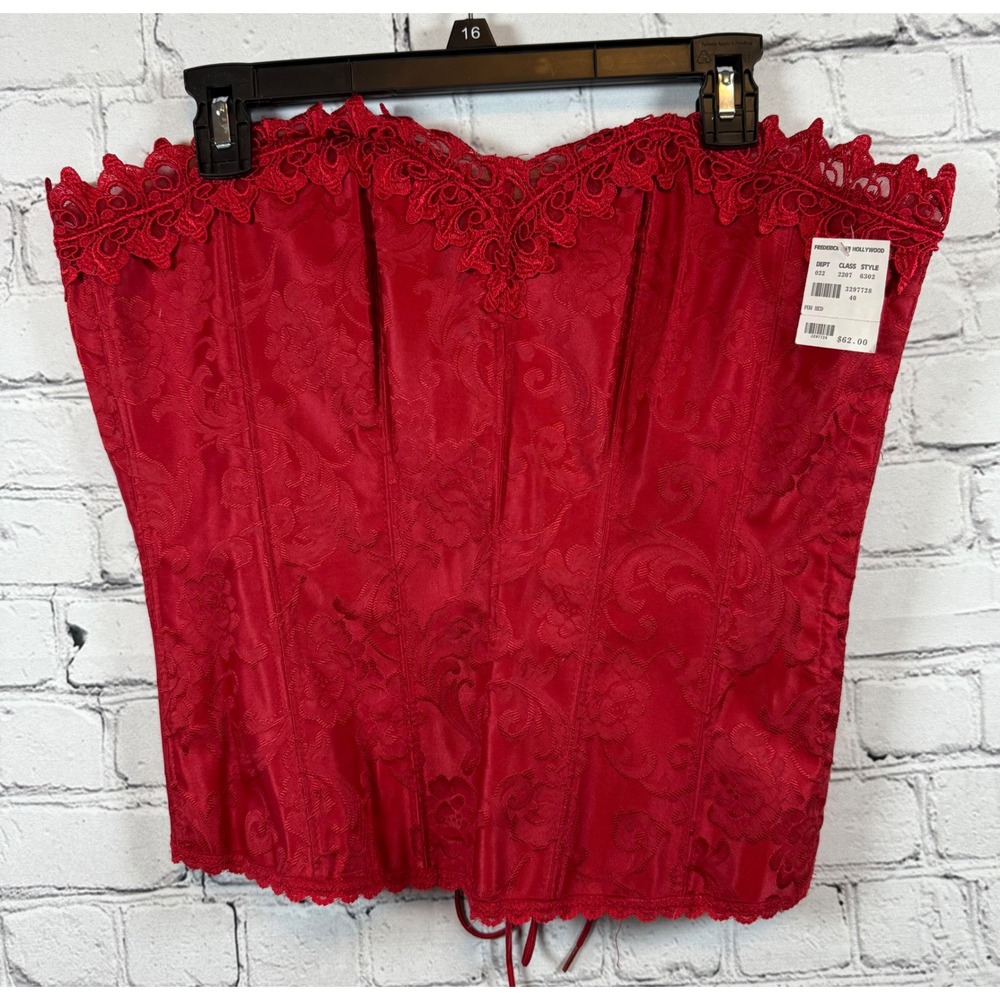 Frederick's of Hollywood Red Lace Shapewear Corset